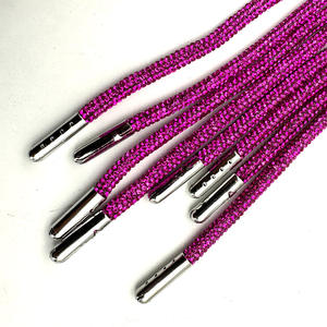 เชือกคริสตัลสีม่วงองุ่นขนาด 6 มม. ยาว 53.5 นิ้ว จากโรงงานโดยตรง สำหรับเสื้อฮู้ดดี้ หมวก และกระเป๋า - Product Image 3