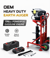 JimBon Meilleure Vente Grande Puissance 196cc Tarière Thermique pour Plantation d'Arbres et de Poteaux, Tarière de Terre à Moteur Thermique du Fabricant
