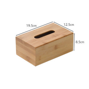 Caja de pañuelos de madera de nogal negro, color natural, almacenamiento de escritorio, multiusos, sala de estar, oficina, dormitorio, diseño creativo - Product Image 2