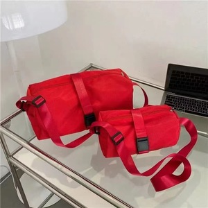 Bolsa de Gimnasio Cruzada de Tela Oxford, Bolsa de Hombro Informal de Color Sólido con Forma de Tostada para Viajes, Bolsa de Regalo con Impresión de Logotipo Personalizado - Product Image 1