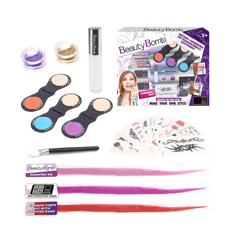 Модный маникюрный набор для девочек, игрушка, набор для макияжа «сделай сам», нетоксичный лак для ногтей, блеск, принцесса, девочка, ролевая игра, Воздушная раскраска