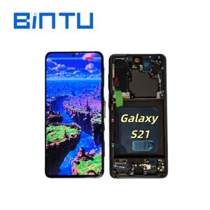 Ventes directes d'usine BINTU, téléphone portable avec écran OLED de 6,28 pouces pour Galaxy <span class=keywords><strong>S21</strong></span>, remplacement de haute qualité avec cadre - Product Image 6