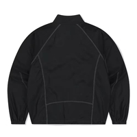Ensemble de survêtement en nylon respirant et léger pour homme, coupe classique, couleur unie, coupe-vent d'été, short et veste deux pièces