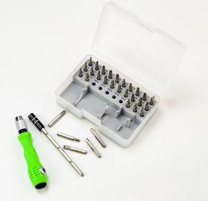 Juego de Destornilladores de Precisión 32 en 1, Puntas Magnéticas Phillips, Juego de Herramientas de Reparación Manual Multifuncional, Acero al Cromo Vanadio para Automóviles - Product Image 1