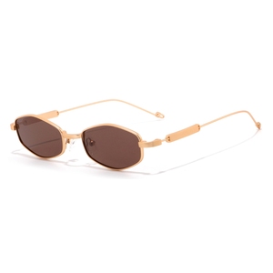 Lunettes de soleil ovales à monture intégrale noire, verres foncés, protection UV 100%, unisexe, pour adultes, style tendance - Product Image 4