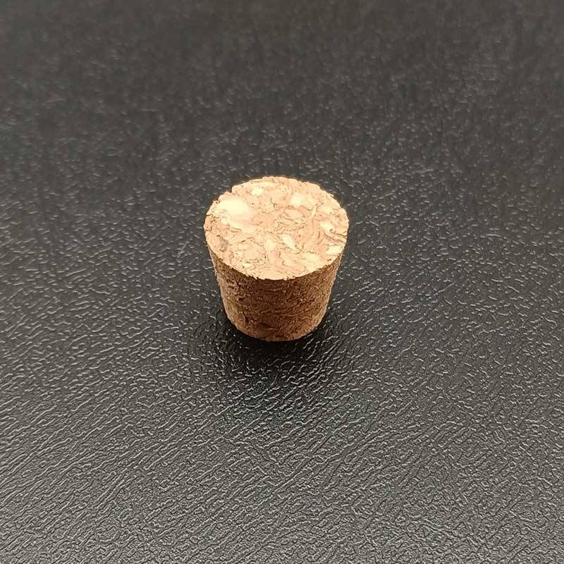 Bouchon conique en liège D12.7xD9.5xH17.5mm