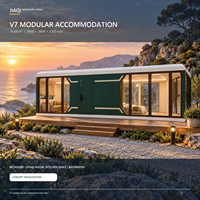 Capsule spatiale modulaire préfabriquée en aluminium de luxe OEM pour dortoir, camping, complexe hôtelier et appartement