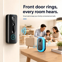 Videoportero Inteligente con Batería de Larga Duración y Timbre para la Seguridad del Hogar, Apartamento y Oficina