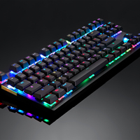 Clavier mécanique de jeu sans fil 2,4 G Motospeed GK82, 87 touches, rétroéclairage LED, mode double, mini clavier USB pour PC, ordinateur, joueur