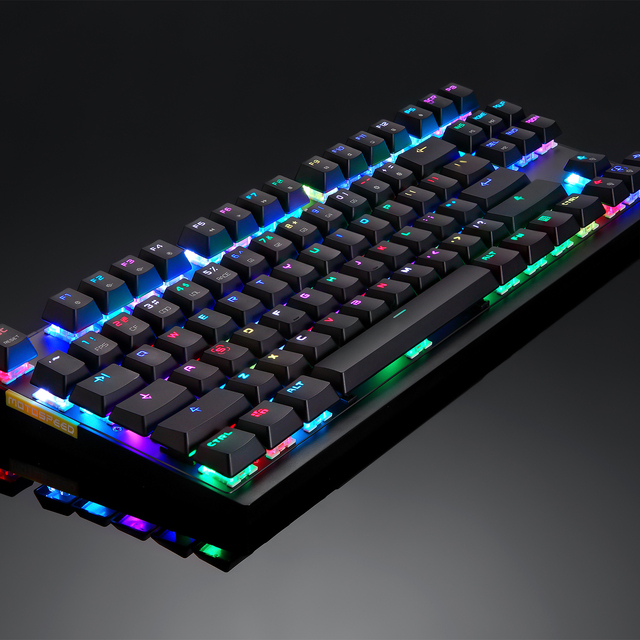 Hot 2.4G Wireless Motospeed GK82 Gaming Mechanical Keyboard 87 Key LED Backlit Dual Mode Mini USB Keyboard for PC Computer Gamer