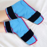 Botte de glace en nylon réglable Pack de thérapie chaude et froide réutilisable et durable flexible lorsque congelé avec sangle Velcro personnalisable