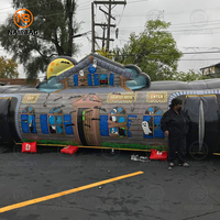Grande salle d'évasion mobile gonflable Divertissement pour Halloween Fête gonflable Evnet Maison hantée géante labyrinthe