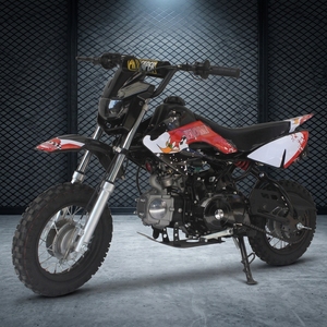 ¡Gran oferta! Moto de cross fiable de 110 cc, refrigerada por aire, a gasolina, con freno de disco, monocilíndrica 4T, escape doble recto. - Product Image 1