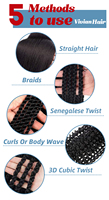 Lot de 1, 2 ou 3 mèches pré-étirées en fibre Kanekalon 100 % pour tresses, extensions capillaires pour personnes noires – Vente en gros E-xpression