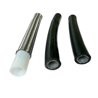 Tuyau tressé en PTFE de haute qualité industrielle, raccords hydrauliques (8AN/10AN/16AN/20AN) - Protection de sécurité, coupe de fil en acier inoxydable