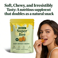 Gomitas de Miel Suaves OEM 400mg, Gomitas Energéticas de Miel de Abeja, Recuperación Muscular y Apoyo Energético, Gomitas Naturales de Propóleo