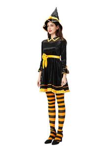 Costume <span class=keywords><strong>d</strong></span>'Halloween, <span class=keywords><strong>déguisement</strong></span> amusant de sorcière citrouille pour femme adulte, <span class=keywords><strong>robe</strong></span> de scène pour performance - Product Image 5