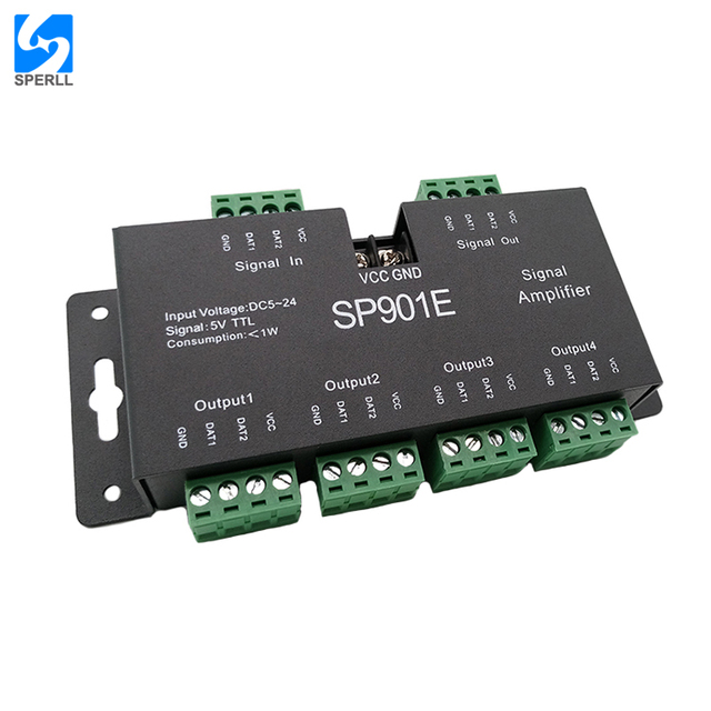 Lighting Accessaries Supplier Signal Amplifier Led Controller TTL SPI Amplifier SP901E