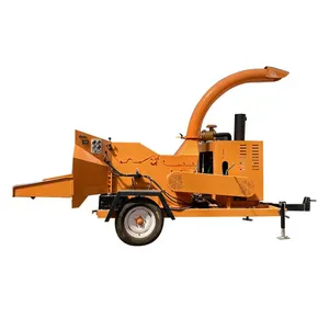 Loại Mới Di Động Chipeadora Gỗ Chipper Trống Gỗ Chipper Với Động Cơ Xăng