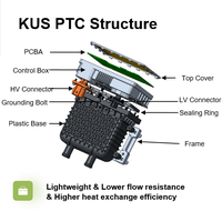 Vente d'usine KUS - Prix bas - Chauffe-eau à haute tension PTC 600V/800V 10kW-15kW pour véhicules électriques