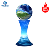 Écran LED boule de forme personnalisée 360 affichage sphère Globe pour exposition centre commercial ascenseur suspendu hémisphérique Led