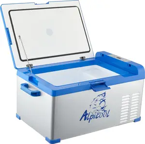 A25 Alpicool 25L Portable Mini Refrigerator 12v Dc Compressor At Car And 100-240v Ac For Using At Home Wit Detachable Battery