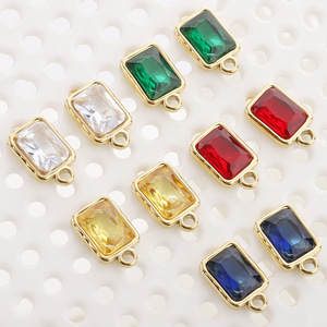 <b>Stud</b> <b>Earrings</b> Square Crystal Zircon Bezel Setting Unisex Fashion Jewelry H1422 - Product Image 3