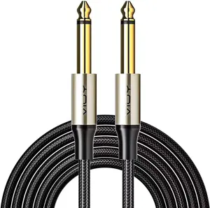 Gitarren kabel 6,35mm (1/4) TS (1/4) Mono Jack Unausgeglichene Gitarren-Patchkabel, High-End-Instrumenten kabel für E-Gitarre, Bass