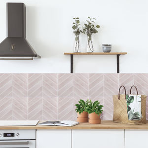 Factory Outlet Autoadhesivo Chevron 3D Vinilo Azulejo <span class=keywords><strong>Rosa</strong></span> Backsplash Peel And Stick Azulejo de pared para <span class=keywords><strong>baño</strong></span> Sala de estar Cocina - Product Image 5