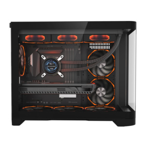 Mid Tower Desktop with Lcd Side Glass <strong>White</strong> <strong>Pc</strong> Casing Cpu Cabinet Atx Acrylic Cooling Gaming Computer <strong>case</strong> - Product Image 3