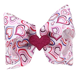 8นิ้วโบว์ติดผมบูติกวันวาเลนไทน์พร้อมตัวหนีบจระเข้ <span class=keywords><strong>jojo</strong></span> หัวใจรักใหญ่เครื่องประดับคลิปใหญ่ - Product Image 1