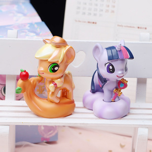 เรซิ่นสุดฮิตสำหรับ My Little สำหรับสัตว์ต่างๆ กล่องสุ่ม ของขวัญวันเกิดน่ารักๆ ลายการ์ตูนสีรุ้ง ของตกแต่งขนาดเล็ก - Product Image 2