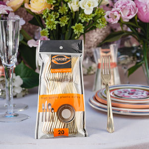 Fourchettes à salade jetables en plastique bon marché au design intelligent - Product Image 2