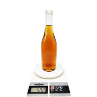 Bouteille en verre transparente de 500 ml vide pour spiritueux, vodka, gin, champagne, liqueur, soda avec bouchon à vis