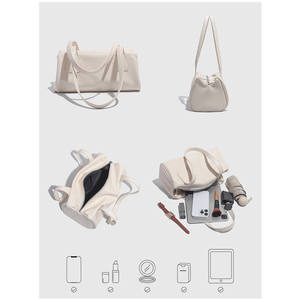 กระเป๋าสะพายไหล่หนัง PU แบบซิปเดี่ยว สไตล์เรโทร แฟชั่นผู้หญิง Jianghu รุ่นใหม่ล่าสุด เรียบง่าย สบายๆ ใช้ได้ทุกฤดู กันน้ำ - Product Image 3