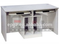 Bureau d'ordinateur de salle de classe de table de laboratoire de langue de lycée avec la séparation