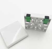 Dernière arrivée Boîte à bornes à fibre optique Plastique ABS Type 86 Façade de prise murale Boîte à fibres optiques de bureau à 2 cœurs