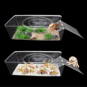 <span class=keywords><strong>Reptile</strong></span> Habitat Gecko Enclos Ermite Crabe Terrarium Tortue D'eau Réservoir Réservoir En Plastique pour <span class=keywords><strong>Reptile</strong></span> - Product Image 1