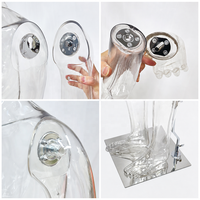Mannequin transparent en fibre de verre, homme/femme, corps entier, articulations réglables, accessoires de présentation de vêtements, vitrine de magasin, photographie