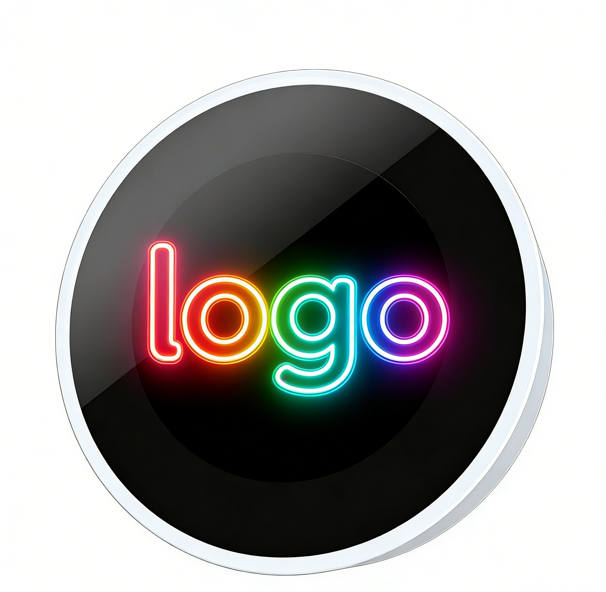 Badge Numérique Bluetooth 6.0 Avec Écran Couleur 1,7″ – Métal, Autonomie 30h, GIF Et Vidéos Courtes, Noir