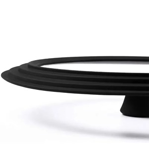 16-22-28-32cm Silicone <b>Glass</b> Covers Pans Skillets Multifunctional Adaptable Lids Stove Round <b>Protector</b> Caps Kitchen Accessories - Product Image 2