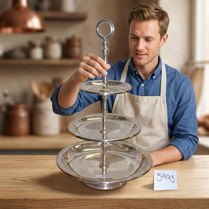 Support de service à desserts en bois écologique à 3 niveaux, compatible micro-ondes et four, idéal pour les fêtes d'anniversaire, de mariage ou d'Halloween - Product Image 5