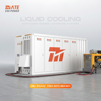 Système de stockage d'énergie tout-en-un MATE 3MWH 5MWH, conteneur de refroidissement liquide industriel et commercial, batterie LFP, système de stockage d'énergie BESS