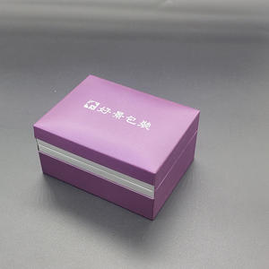 Embalaje de joyería de plástico impreso con logotipo personalizado al por mayor de lujo con caja de bisagras para relojes de joyería - Product Image 1