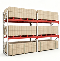 Système de stockage d'entrepôt en acier réglable pour palettes, robuste et de type goutte d'eau, pour la distribution et la logistique