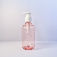 Bouteille pompe à lotion en plastique PET personnalisée de 300 ml, translucide, pour shampoing, après-shampoing, gel douche, lotion, cosmétiques, soins personnels, soins de la peau