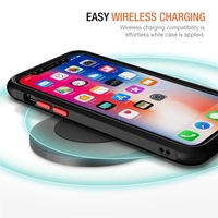 Étui antichoc en Silicone pour iPhone, compatible modèles 12, 11 Pro, X, Pro Max, monture militaire, transparente, acrylique, housse arrière, résistant aux chocs