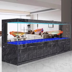 2026 Nieuw Model High-End Modern Groot Vis Aquarium Woonkamer Geen Waterverversing Nodig Thuisgebruik Ultra-Heldere Arowana Aquarium - Product Image 3