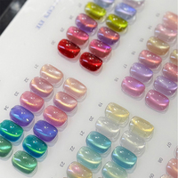 ZRKGEL Rainbow 36 Couleurs Gel UV/LED Effet Œil de Chat Magnétique Scintillant Effet Clair de Lune Haute Pigmentation Soak Off Kit de Vernis Gel pour Salon