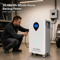 Batterie solaire au lithium Lifepo4 48 V 51,2 V 280 Ah 314 Ah 15 kWh 16 kWh, adaptée à l'onduleur Deye Growatt pour le stockage